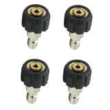 Maxbell 4xBrass Connector Release Socket Cleaning Female M22/14 to 1/4 Male Plug