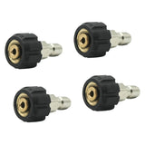 Maxbell 4xBrass Connector Release Socket Cleaning Female M22/14 to 1/4 Male Plug