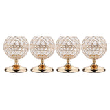Maxbell 4x Bling Crystal Votive Tealight Candle Holders Wedding Table Centerpieces
