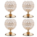 Maxbell 4x Bling Crystal Votive Tealight Candle Holders Wedding Table Centerpieces
