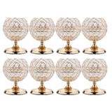 Maxbell 8x Bling Crystal Votive Tealight Candle Holders Wedding Table Centerpieces