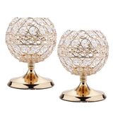Maxbell 2x Bling Crystal Votive Tealight Candle Holders Wedding Table Centerpieces