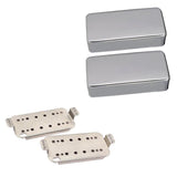 Maxbell Seal Type Humbucker Pickup Covers w/ Double Coil Pickup Baseplate for Guitar