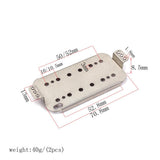 Maxbell Seal Type Humbucker Pickup Covers w/ Double Coil Pickup Baseplate for Guitar