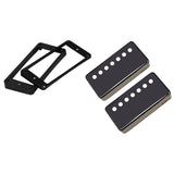 Maxbell Curved Humbucker Frame Mounting Rings with Pickup Cover for Electric Guitar