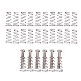Maxbell 6 Pieces Electric Guitar Bass Bridge Screws Springs+20pcs Pickup Springs