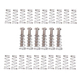 Maxbell 6 Pieces Electric Guitar Bass Bridge Screws Springs+20pcs Pickup Springs