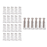 Maxbell 6 Pieces Electric Guitar Bass Bridge Screws Springs+20pcs Pickup Springs