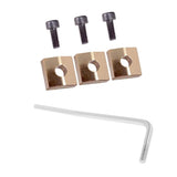 Maxbell Electric Guitar Locking Nut Clamp&Screws&Tremolo Whammy Bar Arm for Tremolo