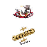 Maxbell 6 String Electric Guitar Bridge with Circuit Wiring for LP EPI Guitar