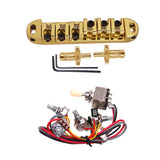 Maxbell 6 String Electric Guitar Bridge with Circuit Wiring for LP EPI Guitar