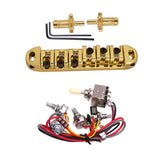 Maxbell 6 String Electric Guitar Bridge with Circuit Wiring for LP EPI Guitar