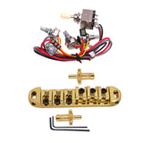 Maxbell 6 String Electric Guitar Bridge with Circuit Wiring for LP EPI Guitar