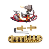 Maxbell 6 String Electric Guitar Bridge with Circuit Wiring for LP EPI Guitar