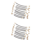 Maxbell 20 Pieces Violin End Rope Tailpiece Tail Guts for 1/2 1/4 1/8 1/10 Violin
