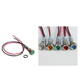 Maxbell 2pcs 6mm LED Indicator Light Waterproof Signal Pilot Dash Lamp DC 6V Green