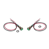 Maxbell 2pcs 6mm LED Indicator Light Waterproof Signal Pilot Dash Lamp DC 6V Green