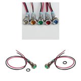 Maxbell 2pcs 6mm LED Indicator Light Waterproof Signal Pilot Dash Lamp DC 6V Green