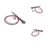 Maxbell 3pcs 6mm LED Indicator Light Waterproof Signal Pilot Dash Lamp DC 6V Blue