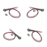 Maxbell 3pcs 6mm LED Indicator Light Waterproof Signal Pilot Dash Lamp DC 6V Blue