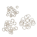 Maxbell 60 Pieces 3mm 4mm 6mm Mixed Jewelry Findings Sterling Silver Open Jump Rings