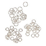 Maxbell 60 Pieces 3mm 4mm 6mm Mixed Jewelry Findings Sterling Silver Open Jump Rings