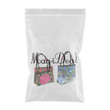 Maxbell 2Pcs Embroidery Travel Shoulder Bag Double Faced Flower Handmade Women Bag