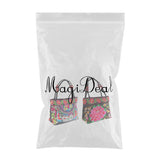 Maxbell 2x Embroidery Travel Shoulder Bag Double Faced Flower Handmade Women Bags