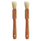 Maxbell 2 pieces Wooden handle Oil Brush Baking Bakeware Bread Cook Pastry BBQ Brush