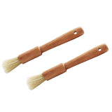 Maxbell 2 pieces Wooden handle Oil Brush Baking Bakeware Bread Cook Pastry BBQ Brush
