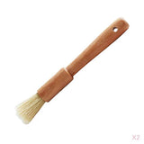 Maxbell 2 pieces Wooden handle Oil Brush Baking Bakeware Bread Cook Pastry BBQ Brush
