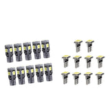 Maxbell 20pcs T10 1206 9SMD/5630 10SMD Car White Canbus LED Side Tail Lights Bulbs