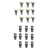 Maxbell 20pcs T10 1206 9SMD/5630 10SMD Car White Canbus LED Side Tail Lights Bulbs