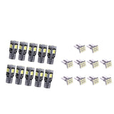 Maxbell 20pcs T10 1206 9SMD/5630 10SMD Car White Canbus LED Side Tail Lights Bulbs