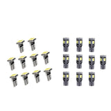 Maxbell 20pcs T10 1206 9SMD/5630 10SMD Car White Canbus LED Side Tail Lights Bulbs