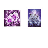 Maxbell 5D Diamond Embroidery Painting Animal Tiger & Flower Cross Stitch Art Kit
