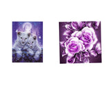 Maxbell 5D Diamond Embroidery Painting Animal Tiger & Flower Cross Stitch Art Kit