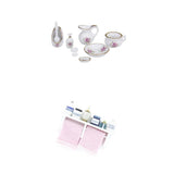 Maxbell 1/12 Dollhouse Bathroom Porcelain Set Dollhouse Miniature Bathroom Rack