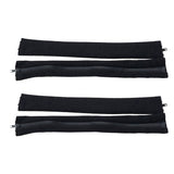 Maxbell 4 Pieces Chair Armrest Covers Elastic Protector Room chair Arm Cover Black