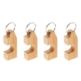 Maxbell 4pcs Wooden Fly Fishing Rod Rack Holder Magnetic Rod Guard Transport System
