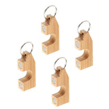 Maxbell 4pcs Wooden Fly Fishing Rod Rack Holder Magnetic Rod Guard Transport System