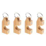 Maxbell 4pcs Wooden Fly Fishing Rod Rack Holder Magnetic Rod Guard Transport System