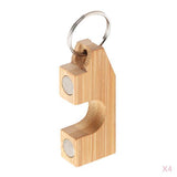 Maxbell 4pcs Wooden Fly Fishing Rod Rack Holder Magnetic Rod Guard Transport System