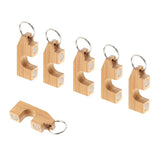 Maxbell 6pcs Wooden Fly Fishing Rod Rack Holder Magnetic Rod Guard Transport System