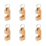 Maxbell 6pcs Wooden Fly Fishing Rod Rack Holder Magnetic Rod Guard Transport System