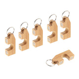 Maxbell 6pcs Wooden Fly Fishing Rod Rack Holder Magnetic Rod Guard Transport System