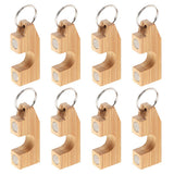 Maxbell 8pcs Wooden Fly Fishing Rod Rack Holder Magnetic Rod Guard Transport System