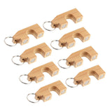 Maxbell 8pcs Wooden Fly Fishing Rod Rack Holder Magnetic Rod Guard Transport System