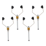 Maxbell 4pcs Fly Tying Tools Ceramic Fly Tying Materials Bobbins Thread Holder Black