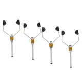 Maxbell 4pcs Fly Tying Tools Ceramic Fly Tying Materials Bobbins Thread Holder Black